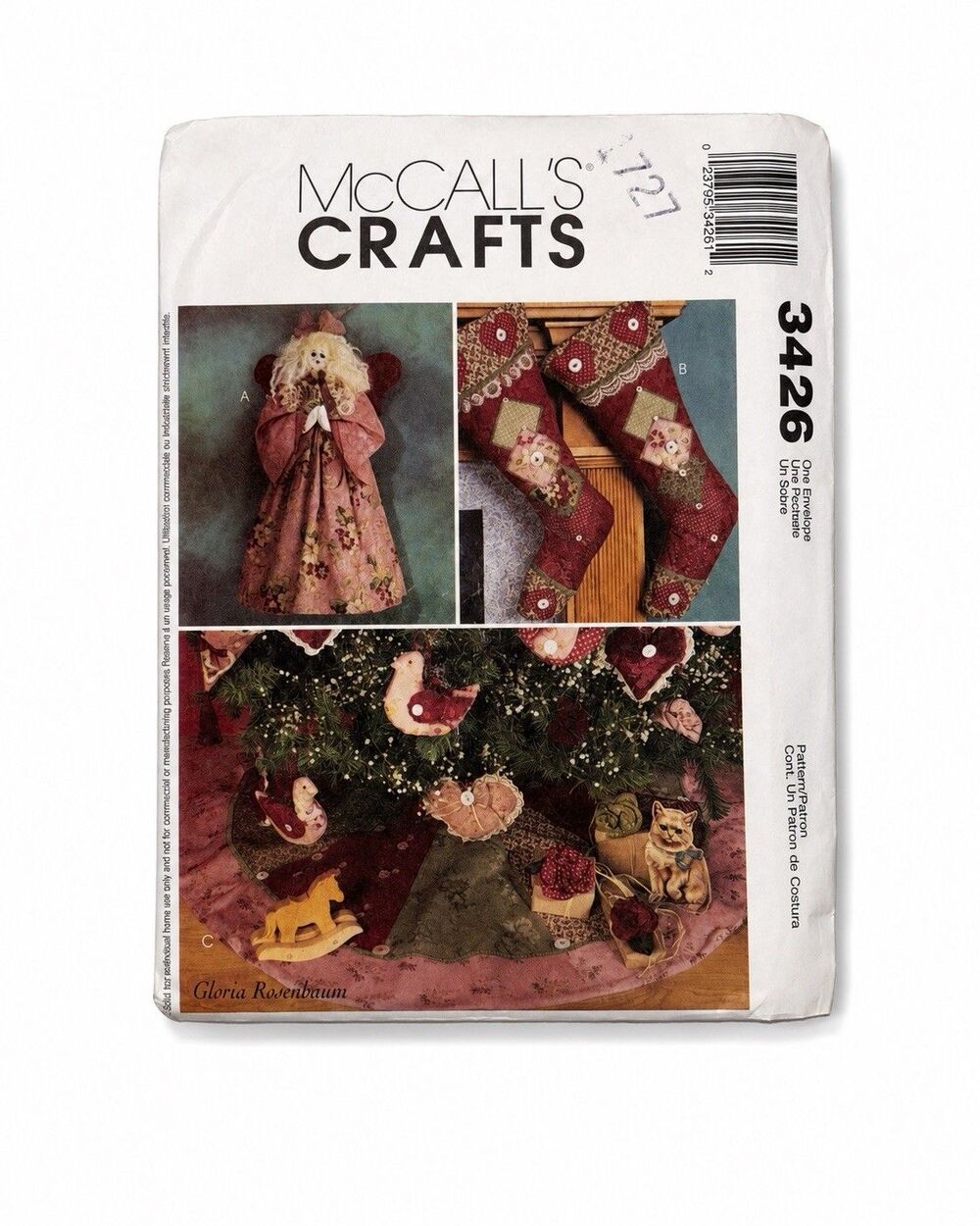 McCall’s Crafts 3426 Christmas Stocking Angel Ornaments TreeSkirt Pattern